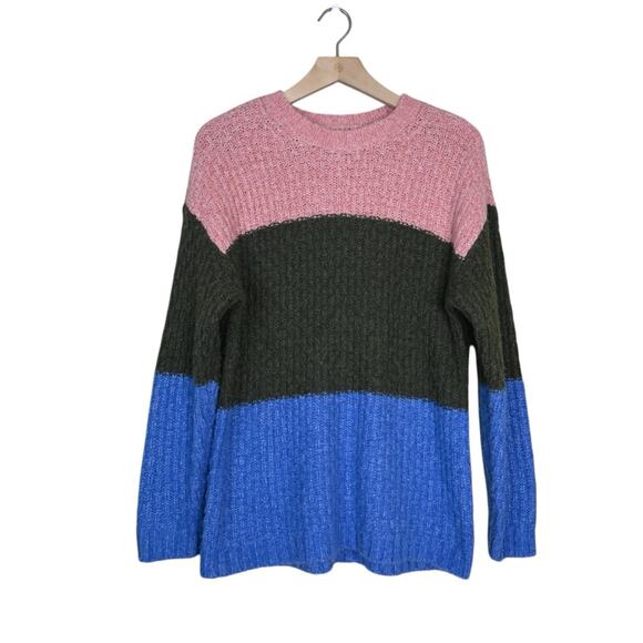 American Eagle Women's XS Colorblock Oversized Sweater Tunic - Picture 1 of 9